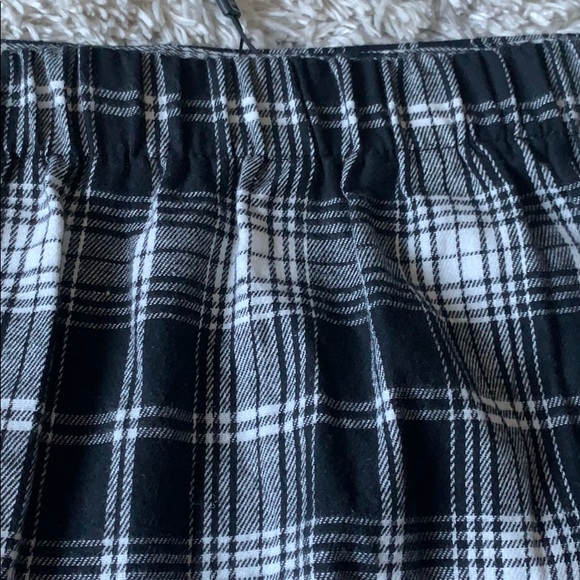 black and white plaid tight mini skirt - Picture 5 of 5